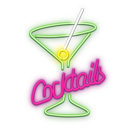 LAMPARA DECORATIVA NEON LED COCKTAILS FOREVER - RTV100453
