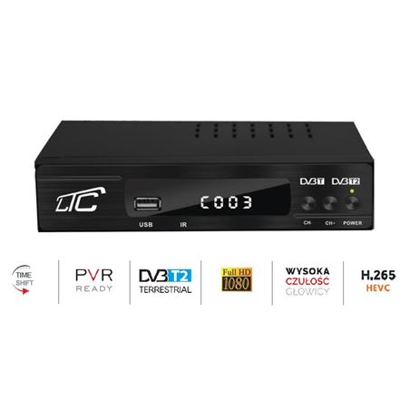RECEPTOR TDT HD REPRODUCTOR - GRABADOR DVB-T2 LTC - LXDVB505