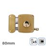 CERRADURA A IZQUIERDA 80MM 3 LLAVES - 85265