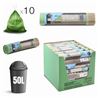 PACK 10 BOLSAS DE BASURA 50 LITROS ECONATURA VERDE - 36108.