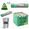 PACK 10 BOLSAS DE BASURA 130 LITROS ECONATURA VERDE - 36110.