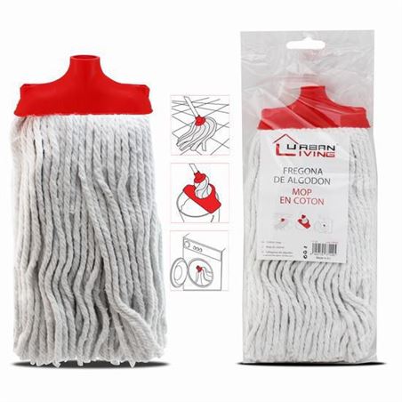 FREGONA DE ALGODON 250 GRAMOS EN ROJO - 77129.