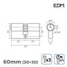 BOMBIN NIQUEL 60MM 30+30MM LEVA CORTA 3 LLAVES - 85177_1