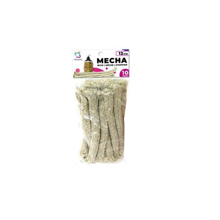 PACK 10 MECHAS PARA ANTORCHA FIBRA NATURAL - 10046