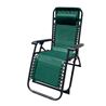 TUMBONA PLEGABLE VERDE DE ACERO CON COJIN CERVICAL - 10008-2