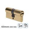 BOMBIN LATON 60MM 30+30MM LEVA LARGA LLAVE SEGURIDAD - 85167