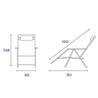 TUMBONA PLEGABLE BEIGE DE ACERO CON COJIN CERVICAL - 10005M-2
