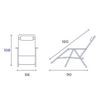 TUMBONA PLEGABLE BURDEOS DE ACERO CON COJIN CERVICAL - 10010-2