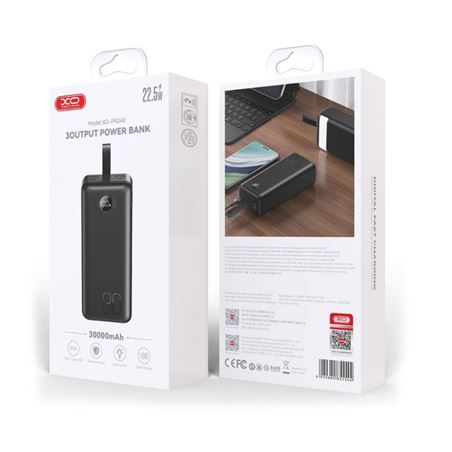 POWERBANK 30000MAH DISPLAY CARGA 22.5W XO - XOPR240-3