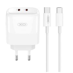 CARGADOR 2X TIPOC 35W CARGA RAPIDA XOL140 + CABLE TIPO C XO - XOL140TC