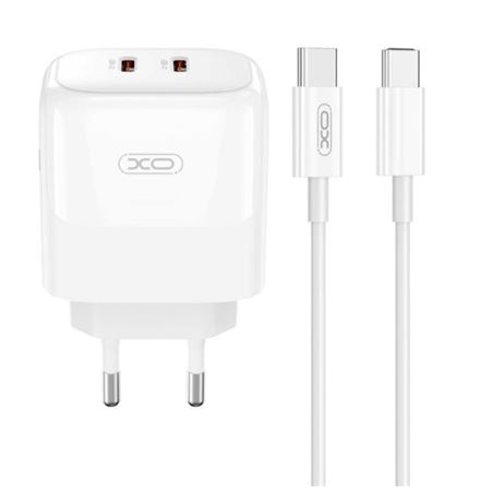 CARGADOR 2X TIPOC 35W CARGA RAPIDA XOL140 + CABLE TIPO C XO - XOL140TC