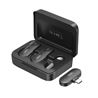 MICROFONO INALAMBRICO DE SOLAPA CON CAJA DE CARGA Y CONECTOR TIPO C XO - XOMKF09A