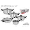 BATERIA DE COCINA 5 PIEZAS INDUCCION GENOVA QUTTIN - QT-4910208IN.