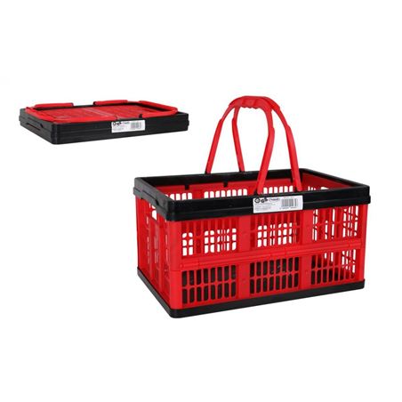 CAJA PLEGABLE 16 LITROS CON ASAS ROJA Y NEGRA - 8031425C505.
