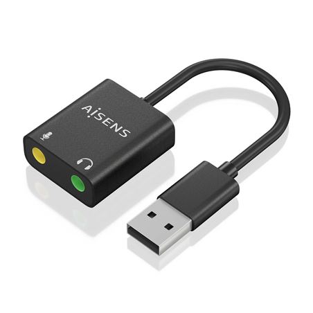 CONVERSOR USB A A JACK MICROFONO+AURICULAR AISENS - A106-0769