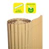 CAÑIZO PLÁSTICO DOBLE CARA 1.5X3 METROS MARRON CLARO SUNGARDEN - SG0042