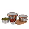 TUPPER ACERO INOXIDABLE 600ML APTO MICROONDAS QUTTIN - BQ01032873602