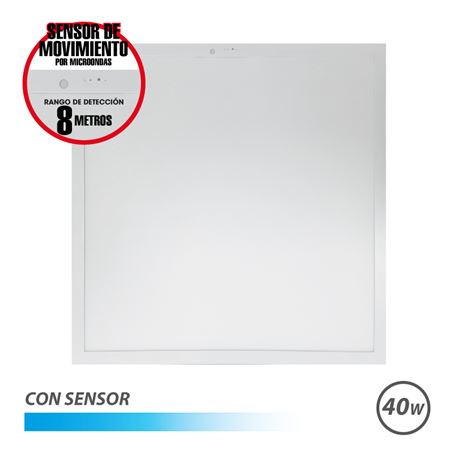 PANEL LED 60X60 40W | 4600LM | LUZ FRIA | CON SENSOR ELBAT - EB0534