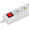 BASE MULTIPLE 3 TOMAS CON INTERRUPTOR + USB + TIPO C ELBAT - EB0516-1