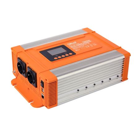 CONVERTIDOR DE CORRIENTE ONDA PURA CON PANTALLA LCD 1200W ELBAT - EB0513-1
