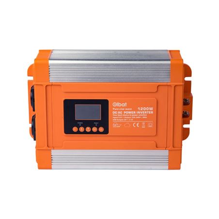 CONVERTIDOR DE CORRIENTE ONDA PURA CON PANTALLA LCD 1200W ELBAT - EB0513-2