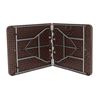 MESA DE RESINA PLEGABLE EFECTO RATÁN 180X74X74CM 3.5CM SUNGARDEN - SG0103-1