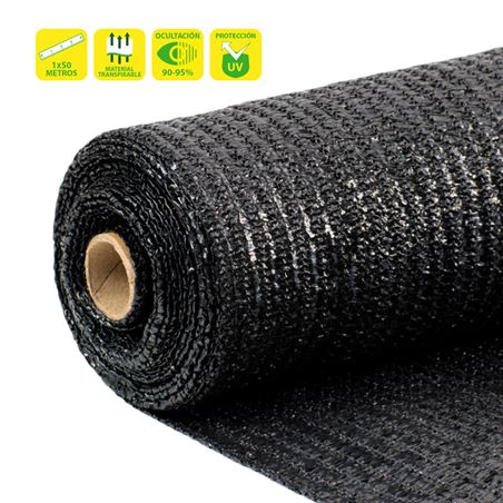 MALLA DE SOMBREO NEGRA 1X50 METROS SUNGARDEN - SG0072