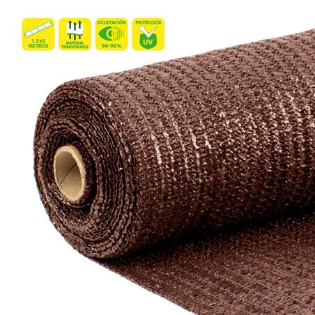 MALLA DE SOMBREO MARRON 1.5X5 METROS SUNGARDEN - SG0090