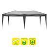 CARPA PLEGABLE ACERO 3X6 METROS GRIS SUNGARDEN - SG0022