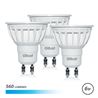 PACK 3 BOMBILLAS LED GU10 | 6W | 560LM | LUZ FRIA | ELBAT - EB0536