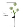 ESTACA SOLAR DECORATIVA FLORES REDONDAS JARDIN 75CM - RTV100519