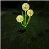 ESTACA SOLAR DECORATIVA FLORES REDONDAS JARDIN 75CM - RTV100519-1