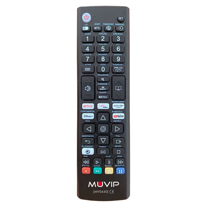 MANDO A DISTANCIA UNIVERSAL SERIE SMALL SMART TV MUVIP - MV0440