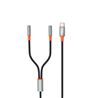 CABLE ADAPTADOR TIPO C A 2 MINI JACK HEMBRA XO - XONBR269B
