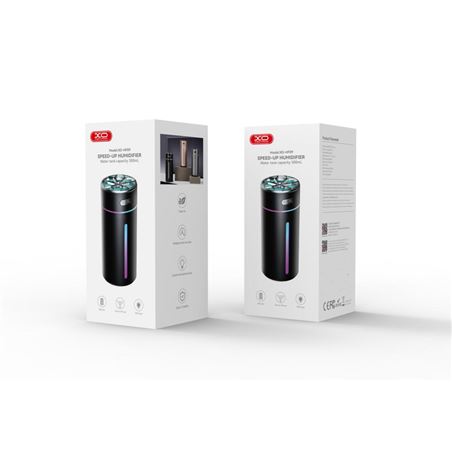HUMIDIFICADOR PORTATIL CON RGB HF09 NEGRO XO - XOHF09BK-1
