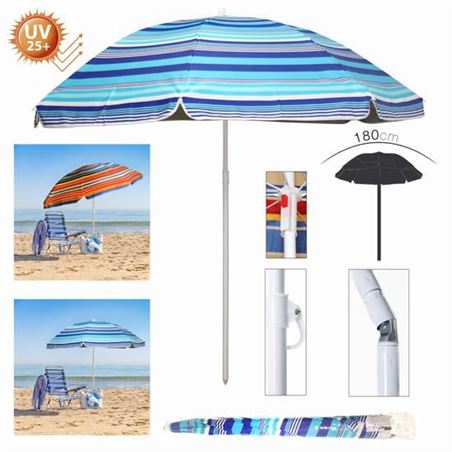 SOMBRILLA PARASOL 180CM PROTECCION UV25 - 18049