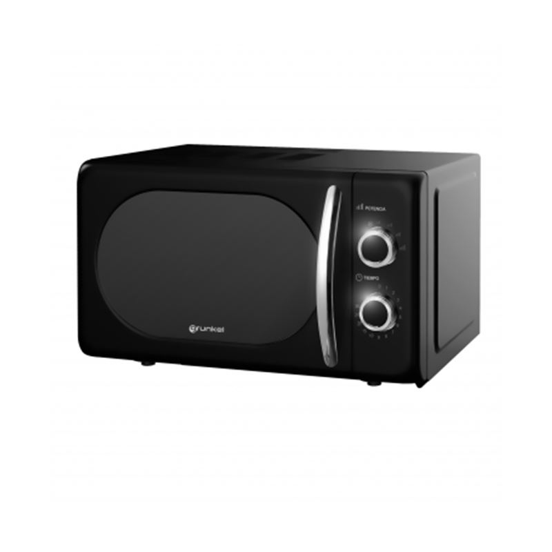 MICROONDAS VINTAGE NEGRO 700W. GRUNKEL - MW-20N