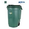 CUBO PAPELERA CON RUEDAS 110 LITROS VERDE EDA - BE01099968182.