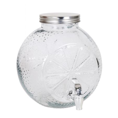 TARRO VIDRIO DISPENSADOR CON GRIFO 5 LITROS LA MEDITERRANEA - BY03030372810.