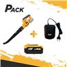 SOPLADOR S/CARBONES 20V + BATERIA 4AH + CARGADOR BLIM - PACK180-1