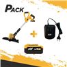 RECORTABORDES S/CARBONES 20V + BATERIA 4AH + CARGADOR BLIM - PACK182-1