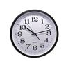 RELOJ OFICINA 35CM ALUMINIO NEGRO BISMARK - 329869