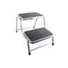 TABURETE ACERO 2 PELDAÑOS MADER - 10411
