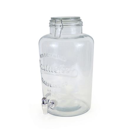 TARRO VIDRIO DISPENSADOR CON GRIFO 8 LITROS LA MEDITERRANEA - BY03030376271.