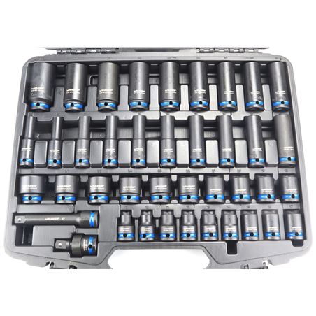 JUEGO DE 40 UNIDADES LLAVES DE VASO DE IMPACTO 1/2" MADER - 63911