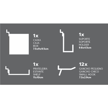 PANEL PARA HERRAMIENTAS 45X45CM METAL MADER - 65281-2