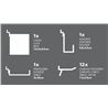 PANEL PARA HERRAMIENTAS 45X45CM METAL MADER - 65281-2