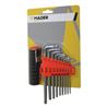 JUEGO LLAVES TORX CON ORIFICIO 9 PCS Y ADAPTADOR MADER - 57529-3