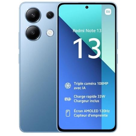 SMARTPHONE REDMI NOTE 13 AZUL 6.67" | 8GB | 256GB | 108/16 MPX XIAOMI - MZB0FYOEU-1