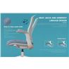 SILLA OFICINA GAMA SENIOR SE1800 CROMAD - CR1203-7